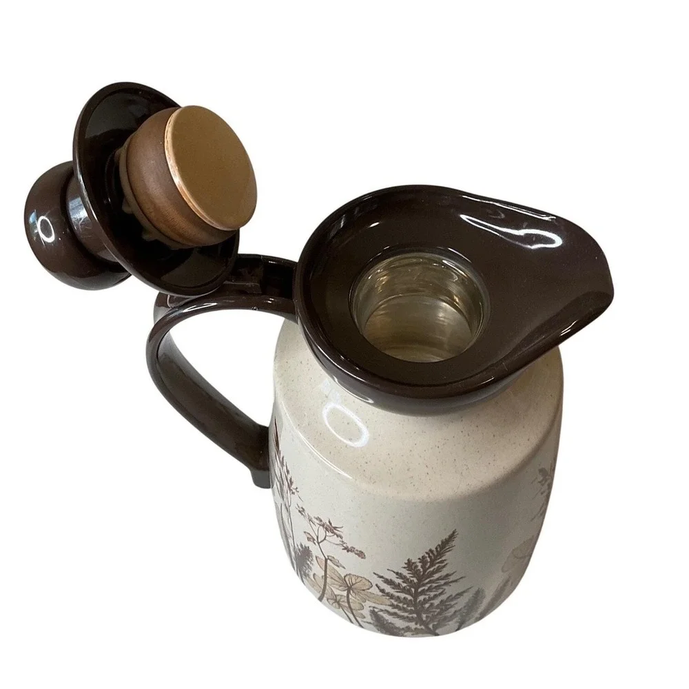 Emsa Isolier Star Vintage Coffee Pot Thermos‎ Carafe Glass Lined Country Retro